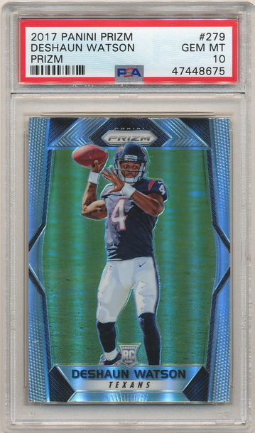 Deshaun Watson 2017 Prizm Silver RC PSA 10