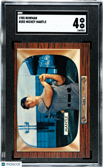 1955 Bowman Mickey Mantle #202 SGC 4