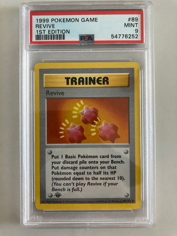 1999 Pokémon game Revive 1st edition 