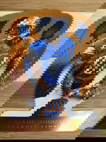 🔥2014 Crown Royale Retail Bronze Detroit Lions Football Card #7 Calvin Johnson