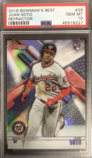 2018 Bowmans Best Juan Soto Refractor PSA 10 Gem-Mint
