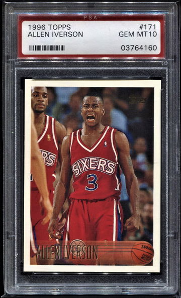 Allen Iverson 1996 Topps PSA 10