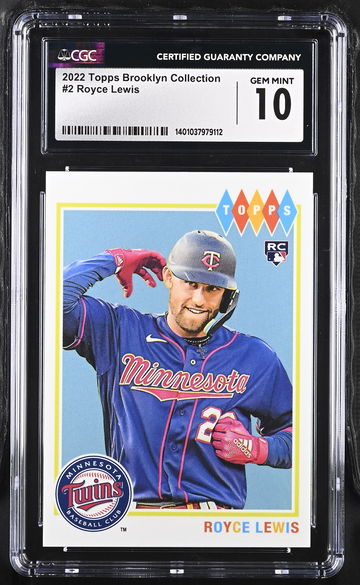 2022 TOPPS ROYCE LEWIS BROOKLYN COLLECTION #2 CGC 10 BS.B1.02