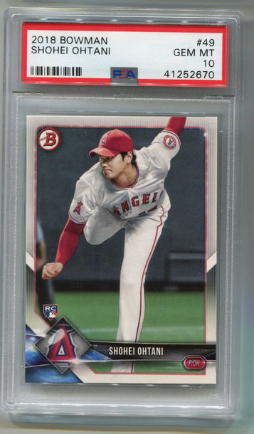 2018 Bowman Shohei Ohtani PSA 10