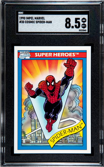 1990 IMPEL MARVEL #30 COSMIC SPIDER-MAN 8.5 SGC NM 