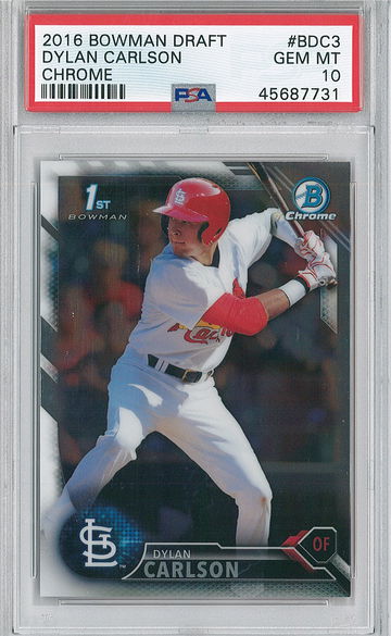 2016 Bowman Draft Dylan Carlson #BDC3 PSA 10