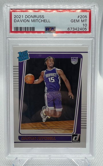 2021 Donruss Davion Mitchell RC PSA 10