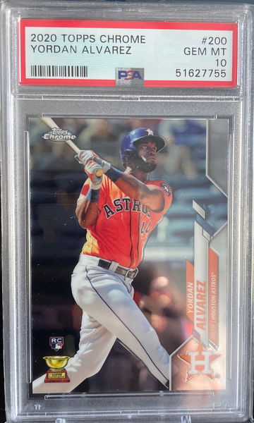 2020 Topps Chrome Yordan Alvarez RC PSA 10