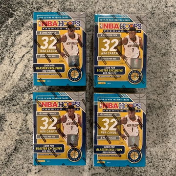 2019-20 Panini NBA Hoops Premium Stock Blaster Box (Lot of 4)