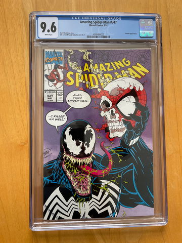 Amazing Spider-Man #347 CGC 9.6 White pages 