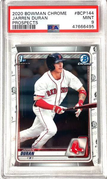 Jarren Duran 2020 Bowman Chrome Prospects PSA9 Mint