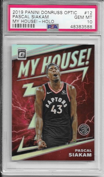 2019 Optic My House Holo Pascal Siakam PSA 10