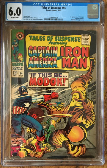 Tales of Suspense #94 (1967) CGC 6.0 -- 1st app. of M.O.D.O.K. (George Tarleton)