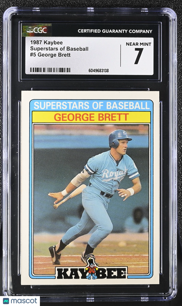 1987 Kaybee George Brett #5 Superstars of Baseball CGC 7