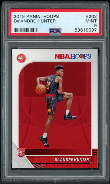 2019 Panini Hoops De'Andre Hunter RC #202 PSA 9 Mint