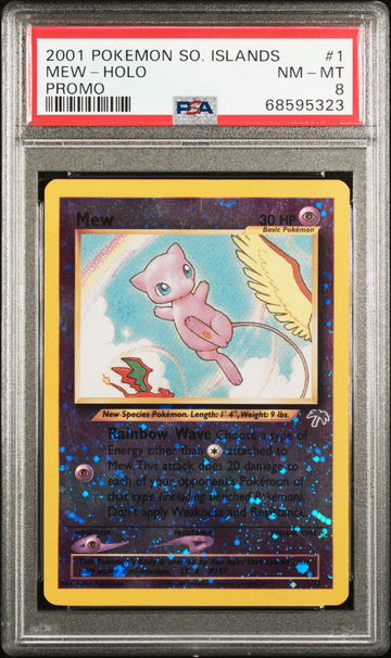 2001 Pokemon Southern Islands Promo Holo Mew #1 PSA 8