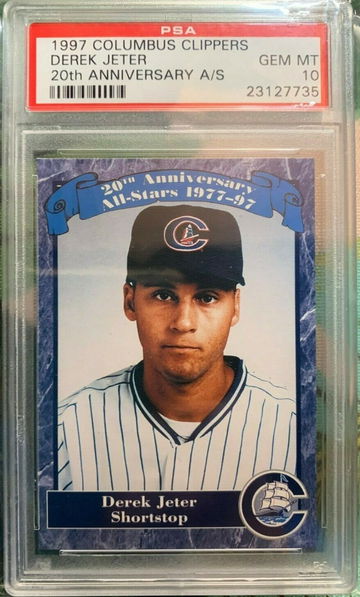 1997 Colombus Clippers Derek Jeter 20th Anniversary A/S PSA 10 Gem Mint