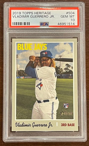 2019 Heritage Vladimir Guerrero Jr PSA 10