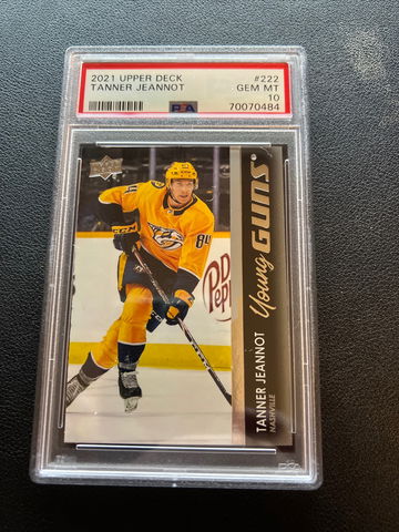 Tanner Jeannot - YOUNG GUNS ROOKIE - PSA 10