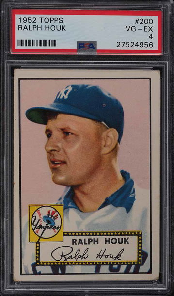 1952 Topps Baseball Ralph Houk #200 PSA 4
