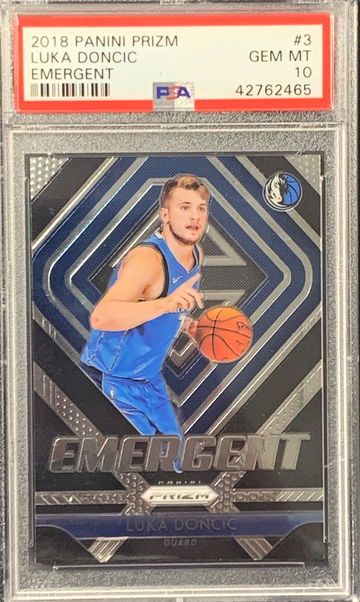 2018 Prizm Emergent Luka Doncic PSA 10