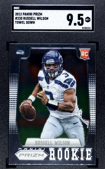 Russell Wilson 2012 Panini Prizm Towel Down #230 SGC 9.5