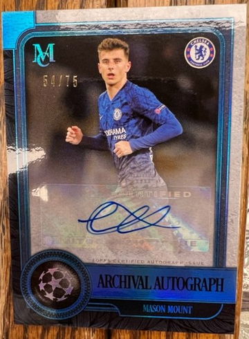 2019 Topps Museum MASON MOUNT Archival Autograph Card /75