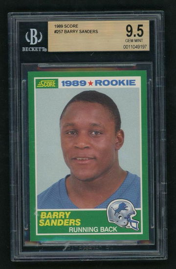 1989 Score Barry Sanders #257 RC BGS 9.5