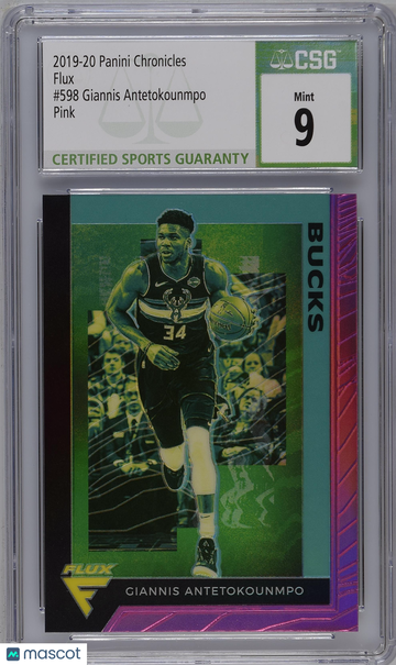 2019-20 Panini Chronicles Giannis Antetokounmpo #598 Pink Flux CGC 9