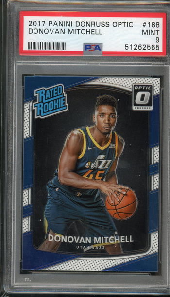 2017 Optic Donovan Mitchell PSA 9