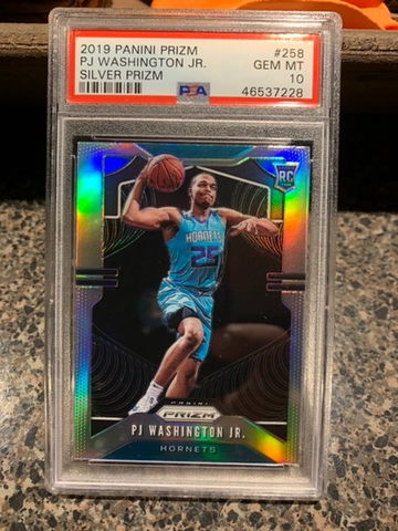 Psa 10 2019 PJ Washington panini silver prizm