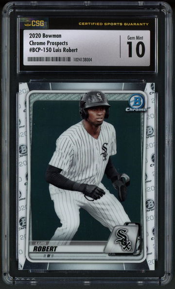 2020 Bowman Chrome Prospects Luis Robert BCP-150 CSG 10 GEM MINT