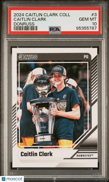 2024 Panini Caitlin Clark Collection Donruss Caitlin Clark #3 PSA 10