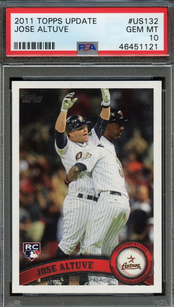 2011 Topps Update Jose Altuve PSA 10 Gem Mint Rookie