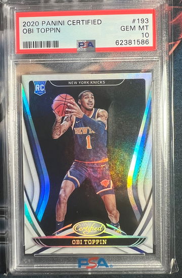 2020 PANII CERTIFIED RC OBI TOPPIN #193 PSA 10 GEM MINT