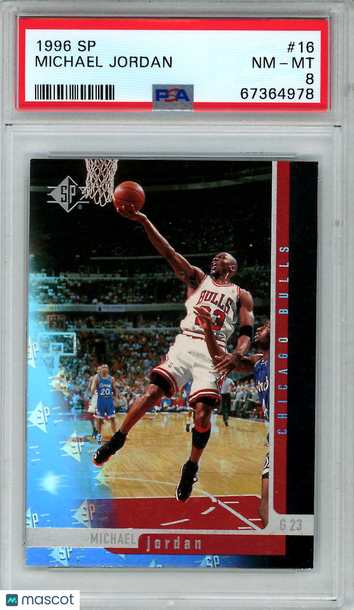 1996 SP Michael Jordan #16 PSA 8