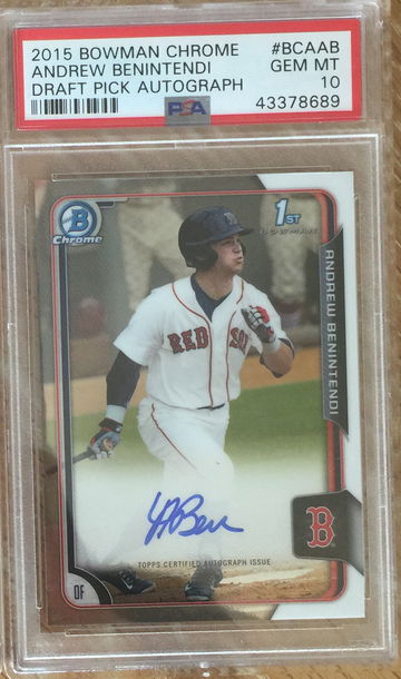 Andrew Benintendi auto PSA 10