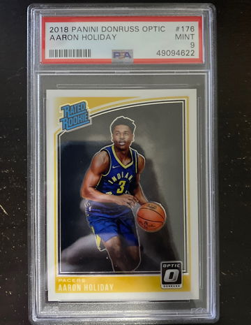 2018 optic aaron holiday psa 9 