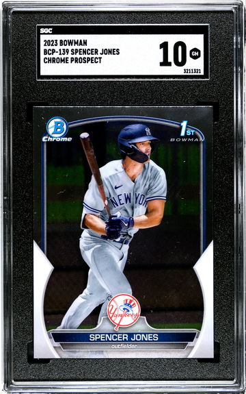 2023 Bowman 1st Chrome Spencer Jones SGC 10 #BP-139 New York Yankees Prospect