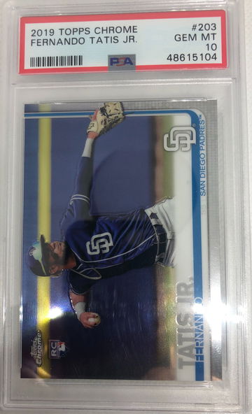 2019 Topps Chrome #203 FERNANDO TATIS JR PSA 10