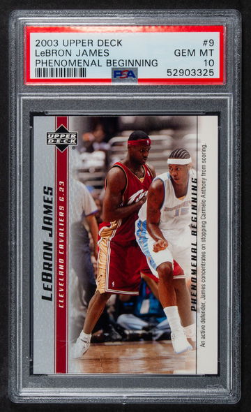 2003 LeBron James Upper Deck  Phenomenal Beginnings  #9  PSA 10