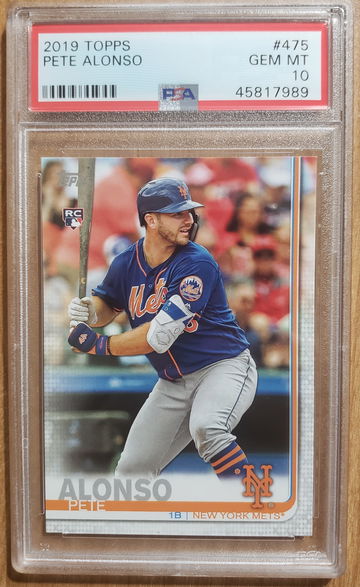 2019 TOPPS PETE ALONSO PSA 10 #475