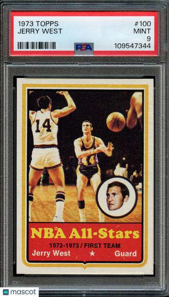 1973 Topps Jerry West #100 PSA 9