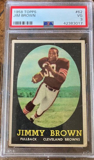 1958 Jim Brown RC #62
