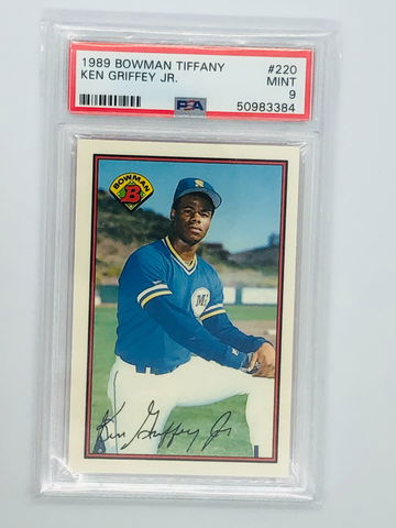 Ken Griffey Tiffany Bowman 1989 PSA 9