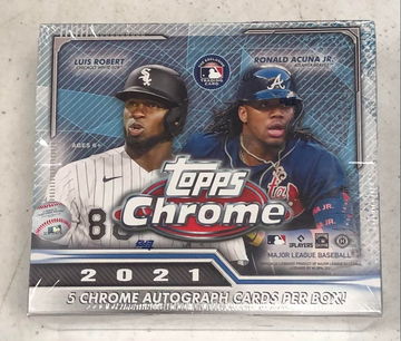 2021 TOPPS CHROME BASEBALL JUMBO HOBBY BOX - SUPPORT A LOCAL CARD SHOP!