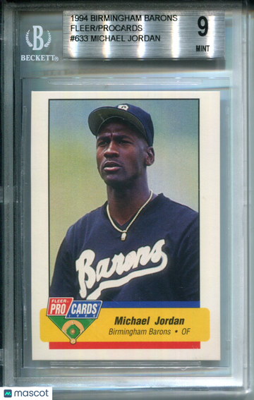 1994 Birmingham Barons Fleer/ProCards Michael Jordan #633 BGS 9