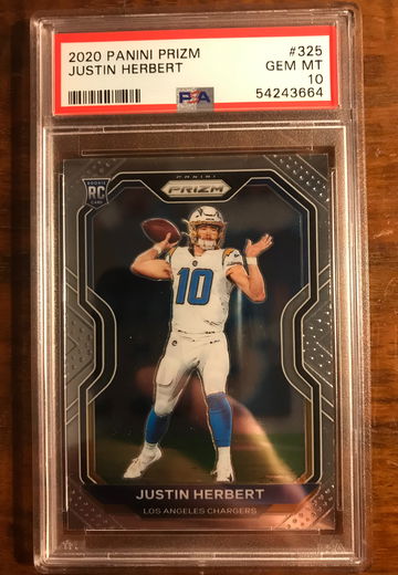 Justin Herbert 2020 Prizm Rookie PSA 10 