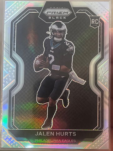 2020 Prizm Black Jalen Hurts Silver Prizm