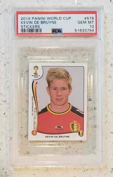 2014 Panini World Cup Kevin De Bruyne Sticker PSA 10 GEM MINT